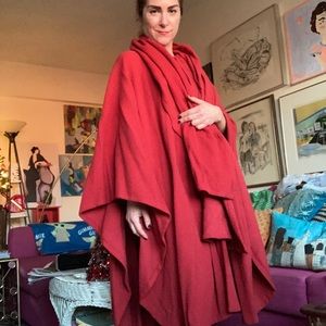 Winter Cape with attached Scarf